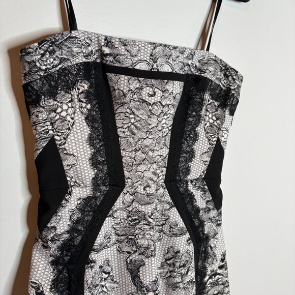 BCBG Maxazria Sophiani dress Fit & Flare Black Combo - Picture 3 of 6